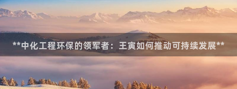 亿万先生手机版客户端下载官网：**中化工程环保的领军者：王寅如何推动可持续发展**