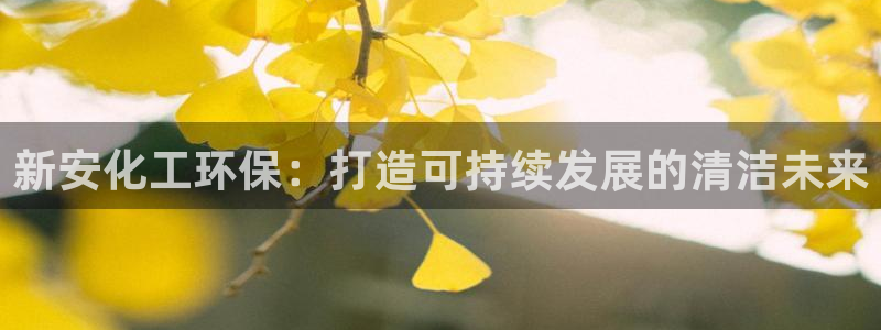 亿万剧情简介：新安化工环保：打造可持续发展的清洁未来