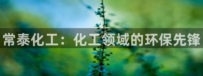 亿万billions：常泰化工：化工领域的环保先锋