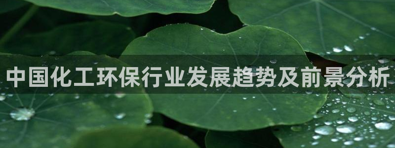亿万先生客户端官网首页：中国化工环保行业发展趋势及前景分析