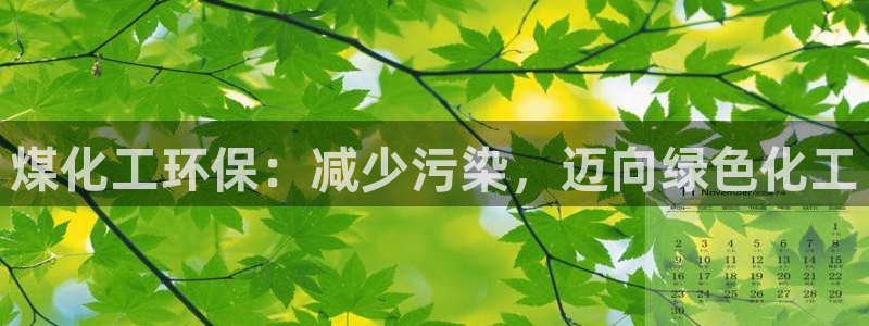 亿万先生官方网站下载：煤化工环保：减少污染，迈向绿色化工