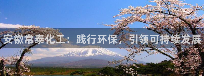 亿万的亿：安徽常泰化工：践行环保，引领可持续发展