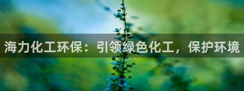 亿万视频：海力化工环保：引领绿色化工，保护环境