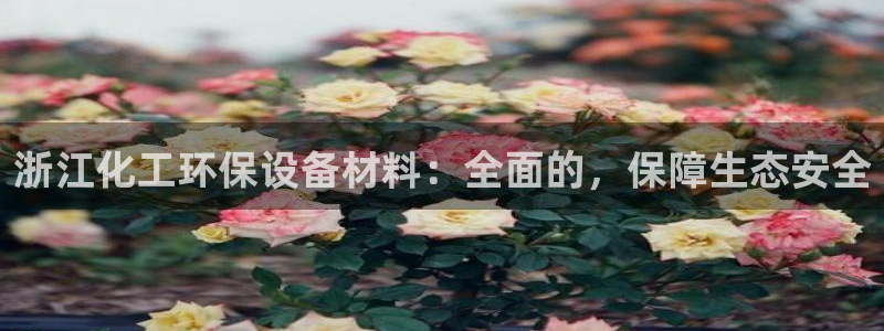 亿万啥意思：浙江化工环保设备材料：全面的，保障生态安全