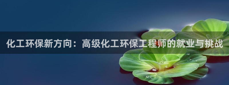 亿万先生手机版入：化工环保新方向：高级化工环保工程师的就业与挑战