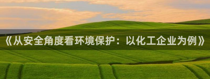 电视剧亿万：《从安全角度看环境保护：以化工企业为例》