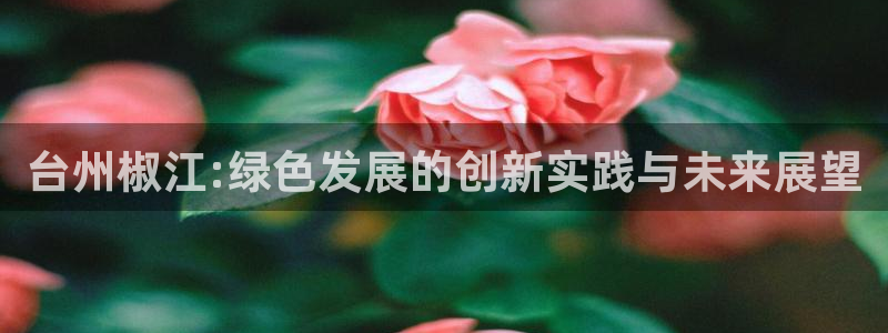 亿万先生网页版登录：台州椒江:绿色发展的创新实践与未来展望